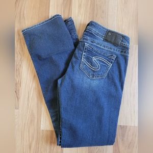 Women's Silver Tuesday Baby Boot Dark Wash Jeans Size 29